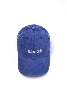 Camper blue I'd rather walk cap